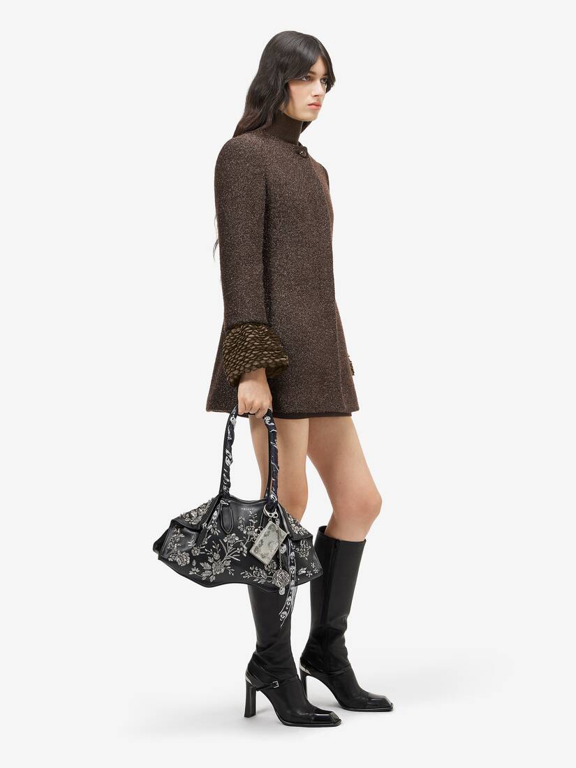 Metallic Tweed Coat | Alexander McQueen - image 3