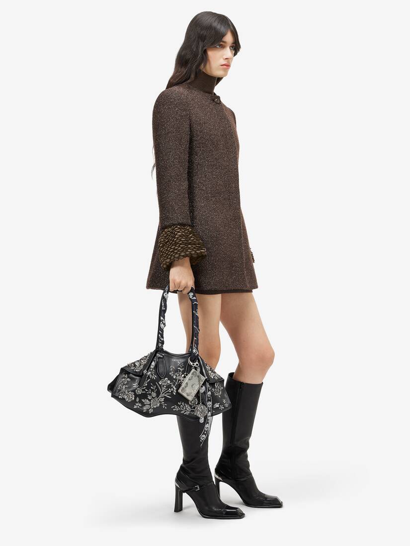 Metallic Tweed Coat | Alexander McQueen - image 3