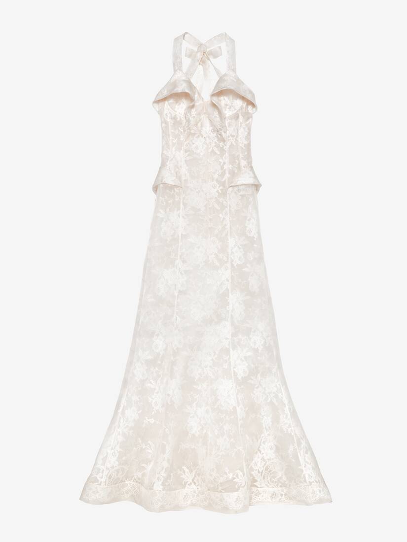 Floral Lace Evening Dress | Alexander McQueen - image 1