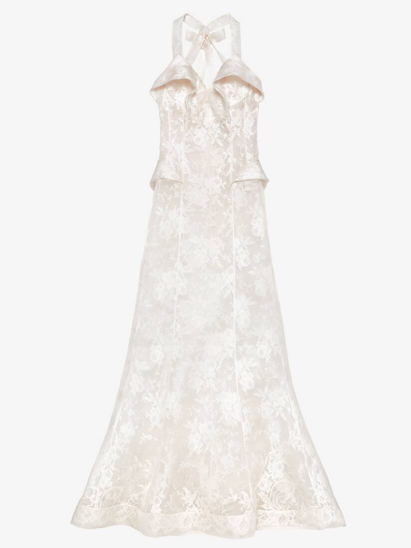 Floral Lace Evening Dress | Alexander McQueen - image 1