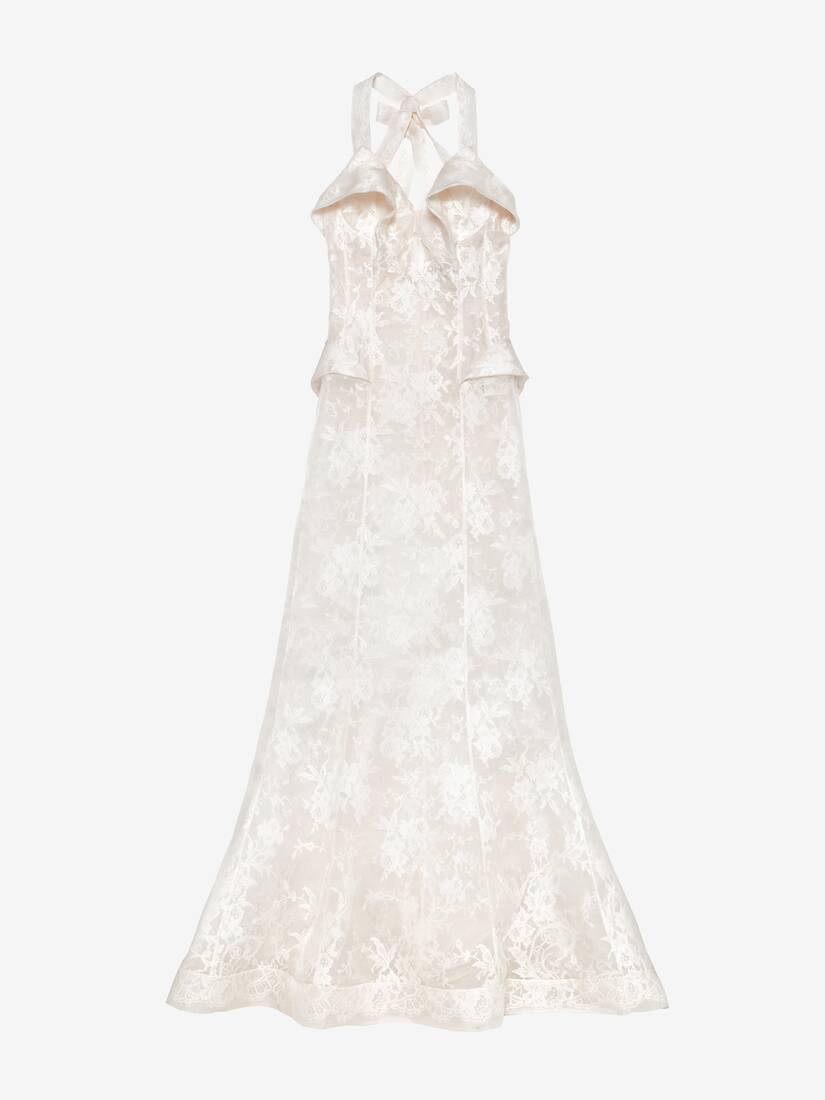 Floral Lace Evening Dress | Alexander McQueen - image 1