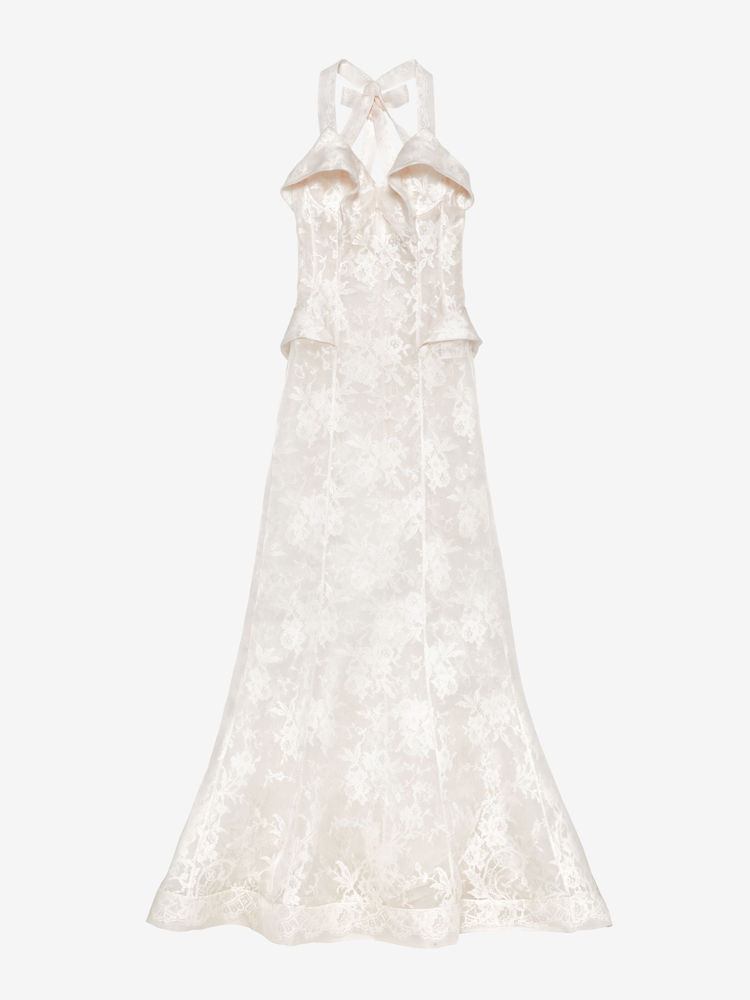 Alexander McQueen Floral Lace Evening Dress 