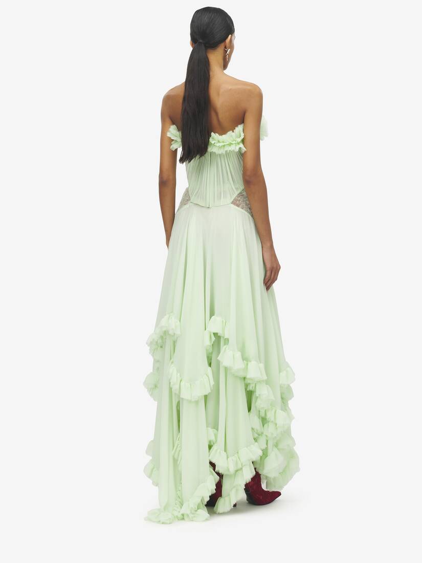 Ruffled Evening Dress