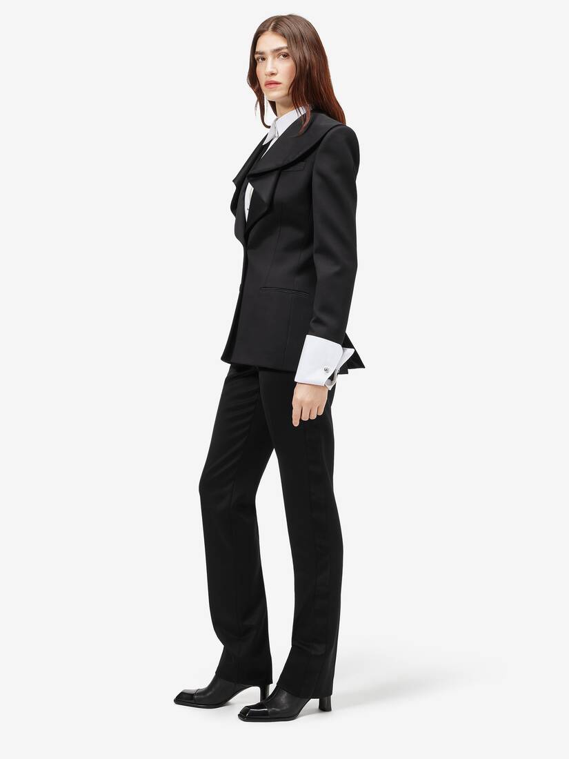 Giacca monopetto con colletto a cascata | Alexander McQueen - image 3