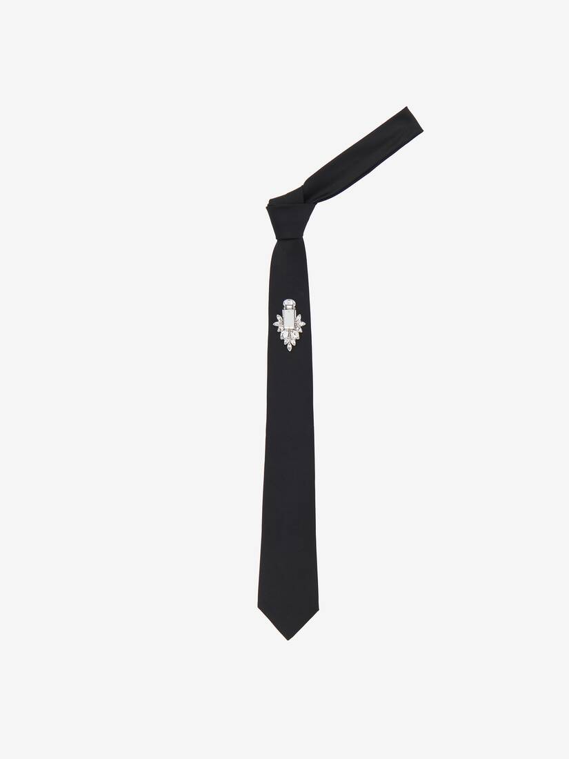 Crystal Mirror Embroidery Tie