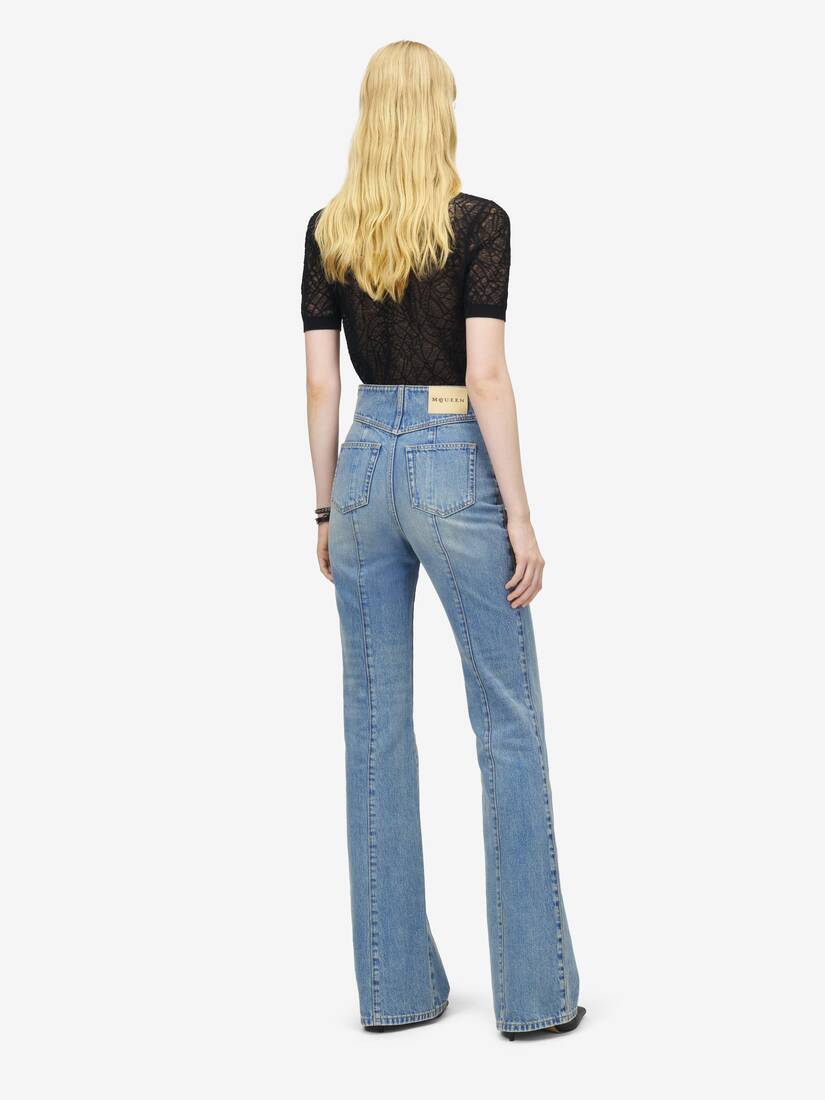 Fold Over Waist Jeans | Alexander McQueen - image 4
