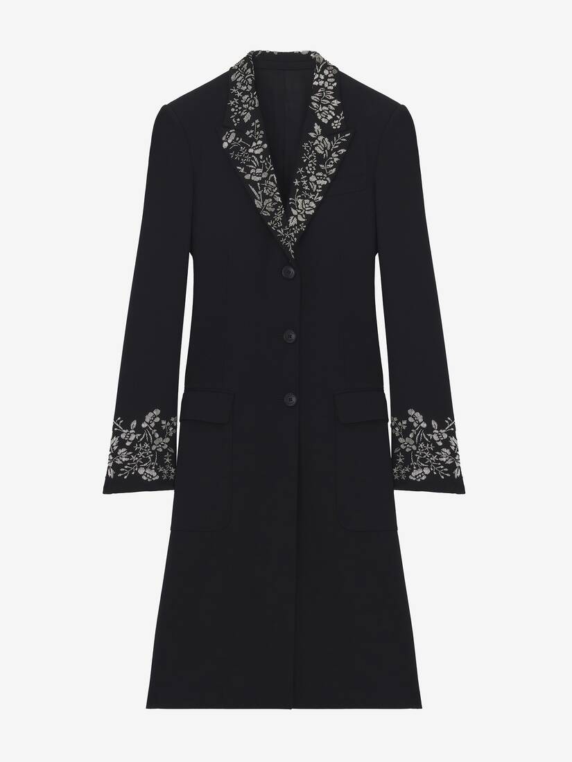 Floral Embroidery Coat | Alexander McQueen - image 1