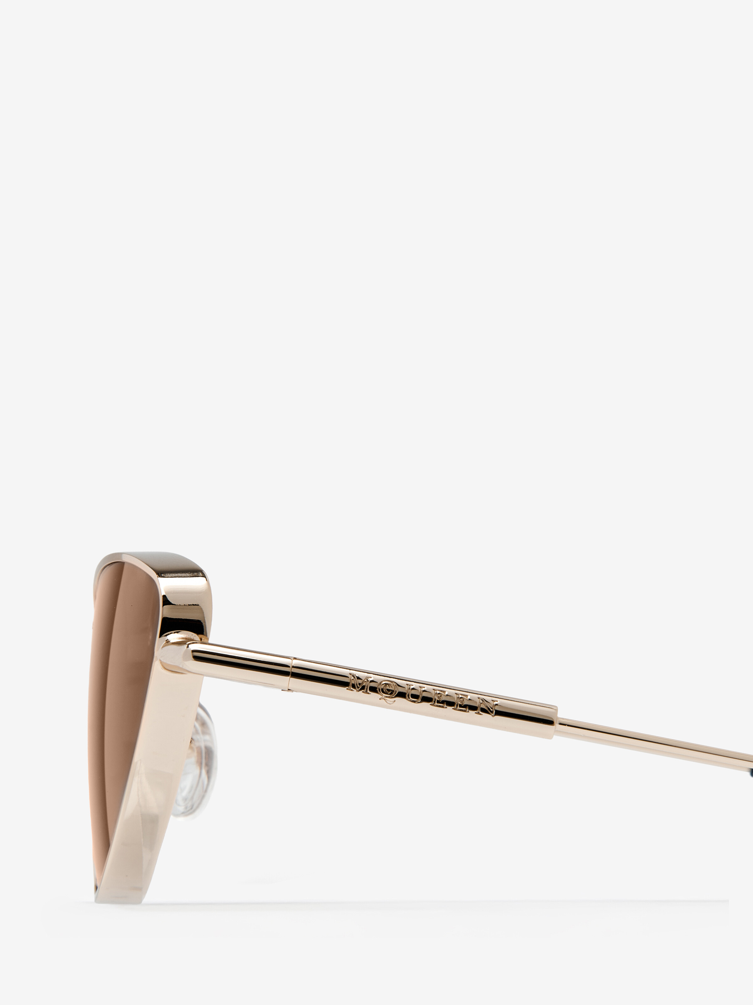 Metal T-bar Soft Cat-eye Sunglasses
