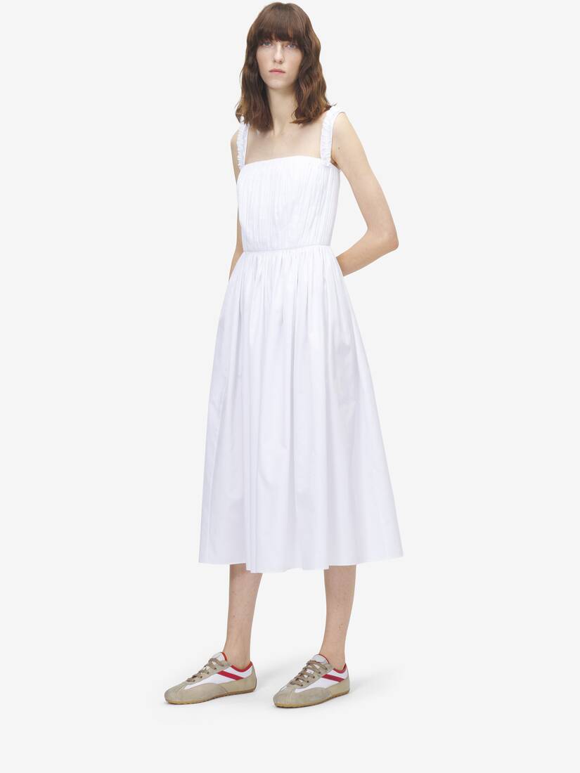 Gathered Midi Dress | Alexander McQueen - image 3