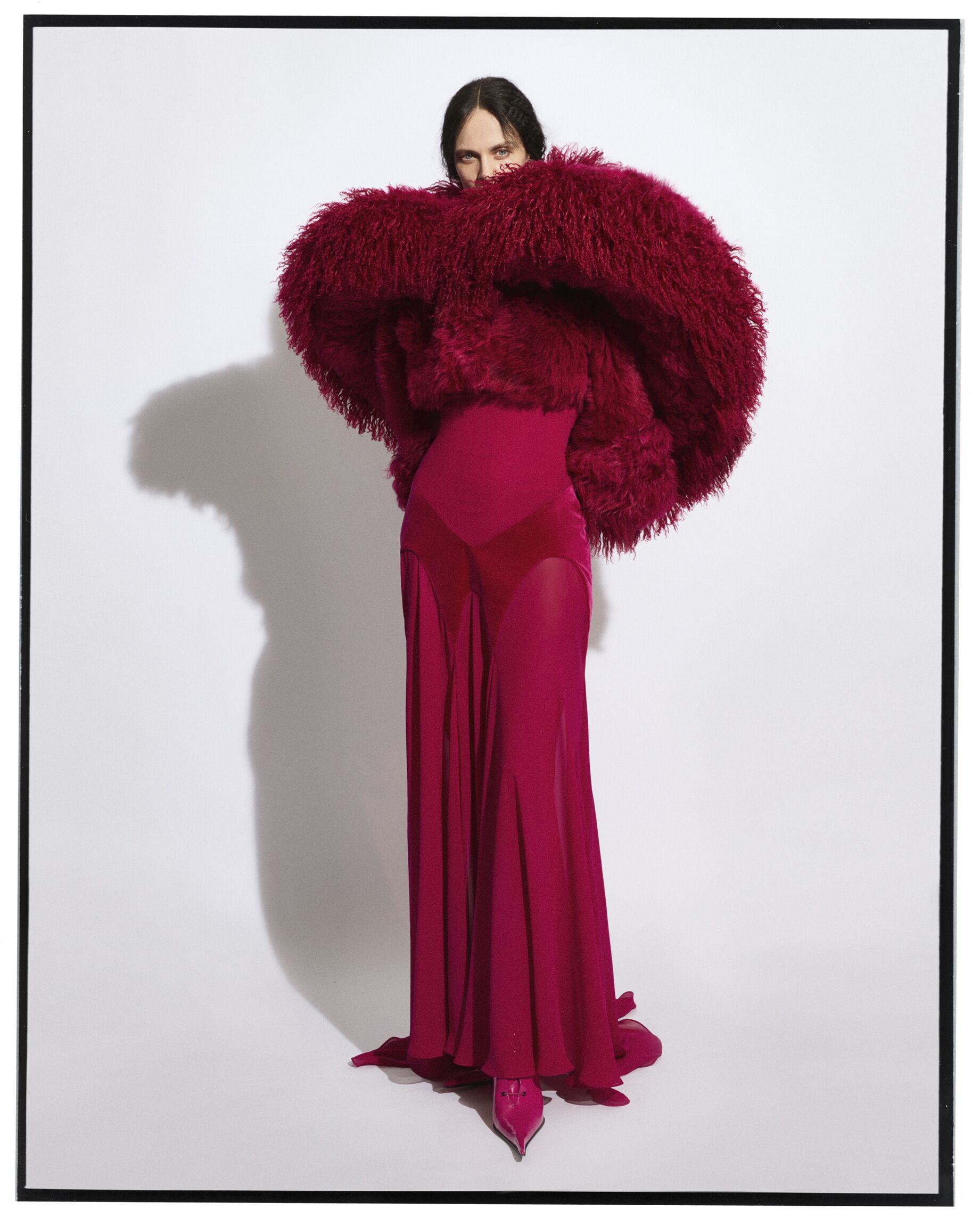 Model photographed by Suffo for McQueen Autumn Winter 2025 