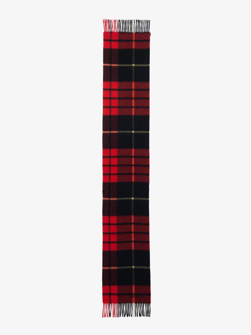 Wool Cashmere Tartan Scarf | Alexander McQueen - image 2