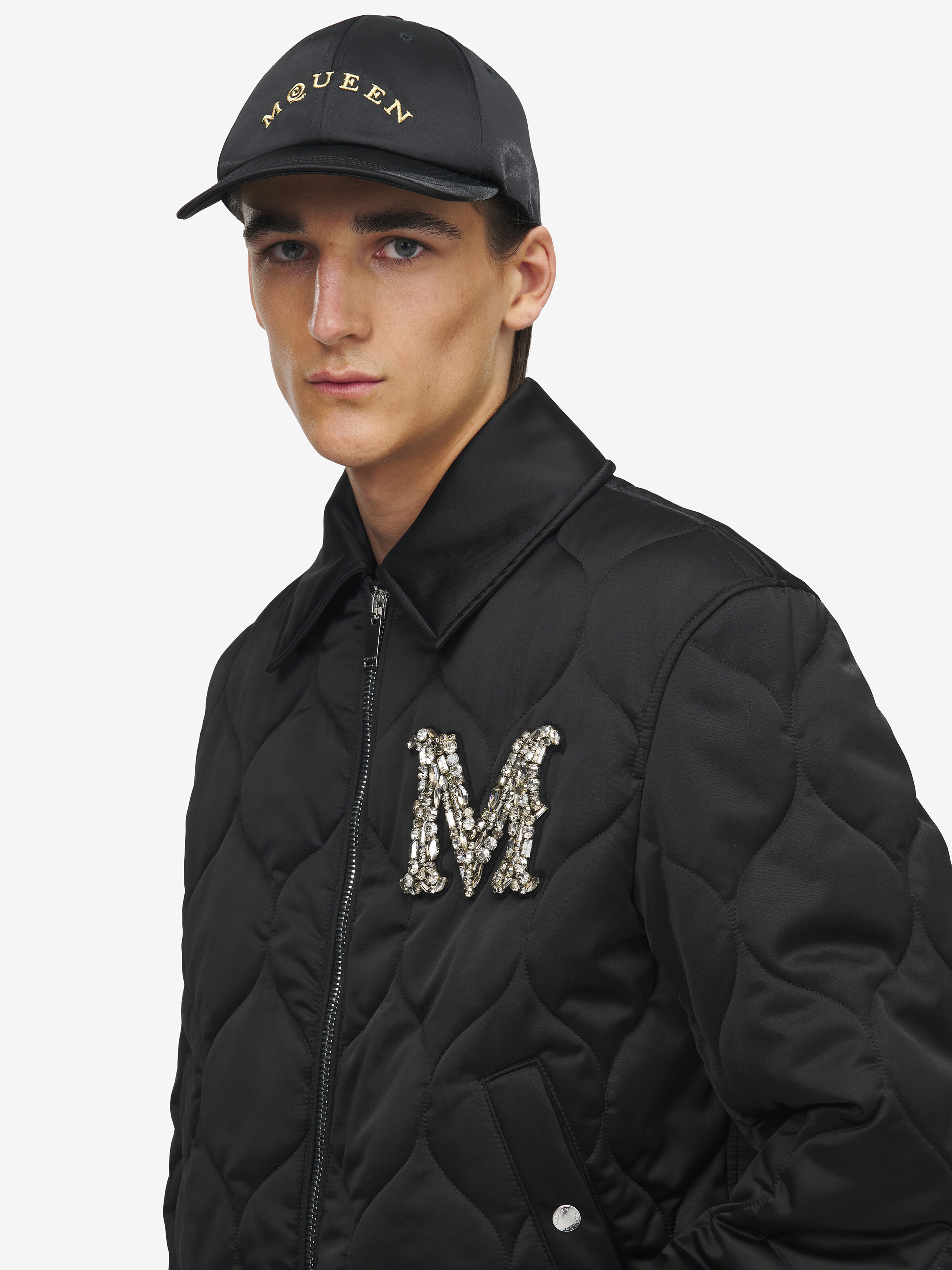 Casquette avec Logo McQueen pour Homme en Noir in 100% Acétate | Alexander McQueen - image 2