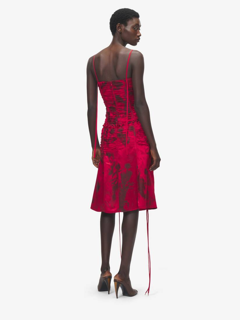Floral Jacquard Corset Dress | Alexander McQueen - image 4