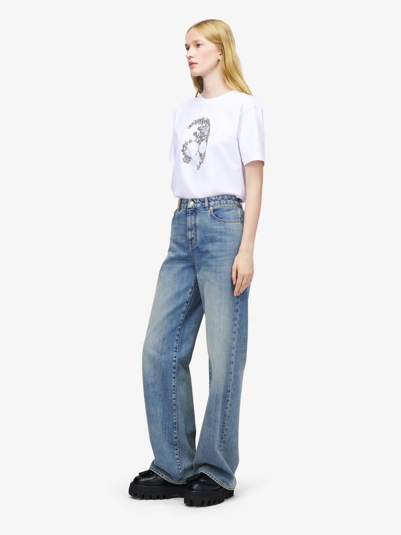 Jeans mit weitem Bein | Alexander McQueen - image 3
