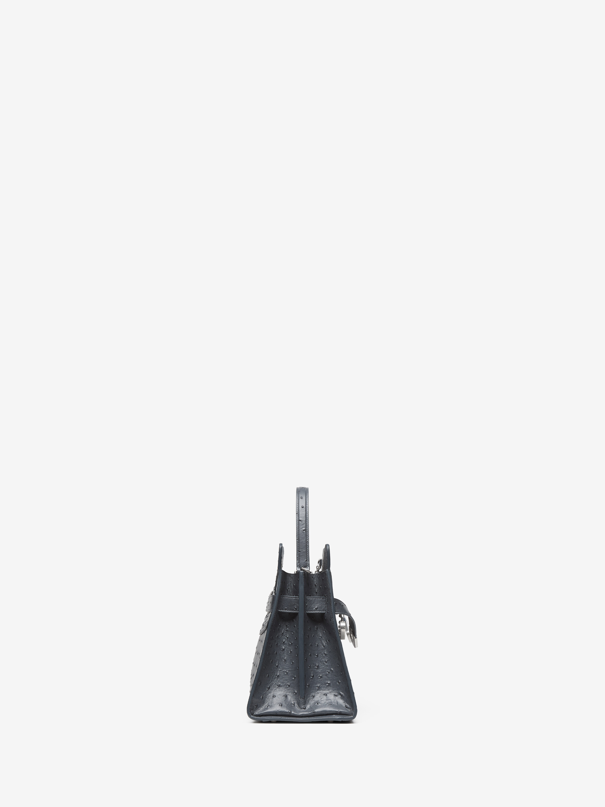 Women's Locke Bag in Grey in Calf Leather | Alexander McQueen - image 3