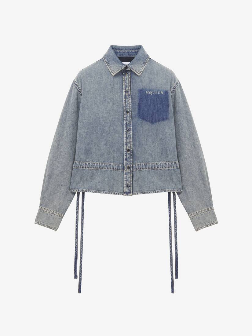 Chambray Shirt Jacket | Alexander McQueen - image 1
