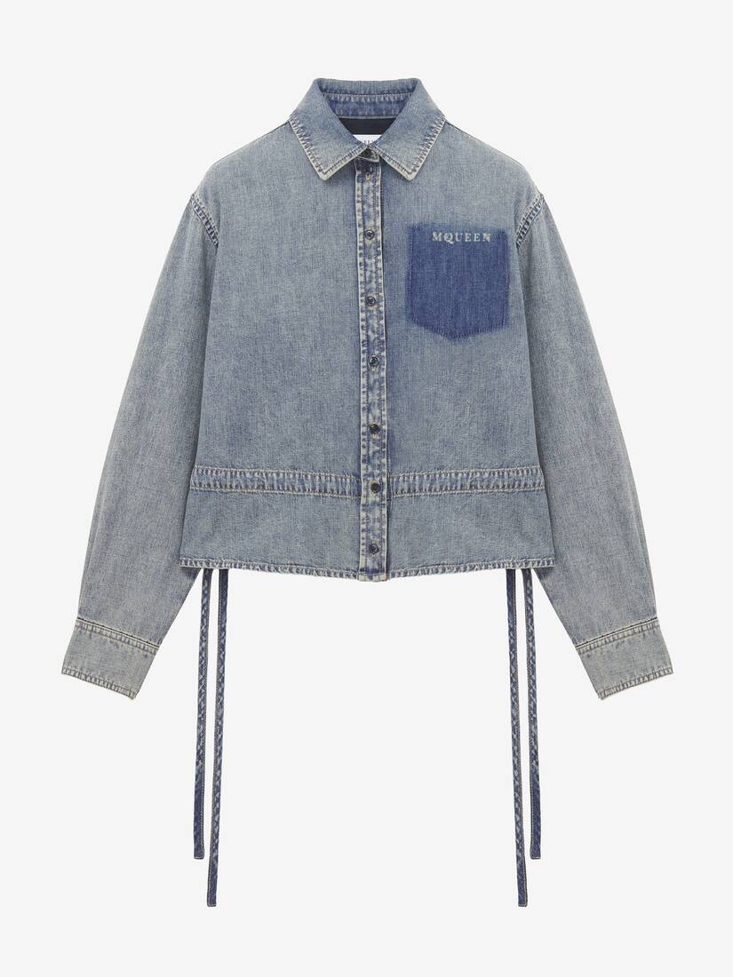 Chambray Shirt Jacket | Alexander McQueen - image 1