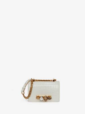 【関税&送料込】Alexander Mcqueen Sand Leather Mini Jewelled Alexander McQueen | Mini Jewelled Satchel crossbody bag