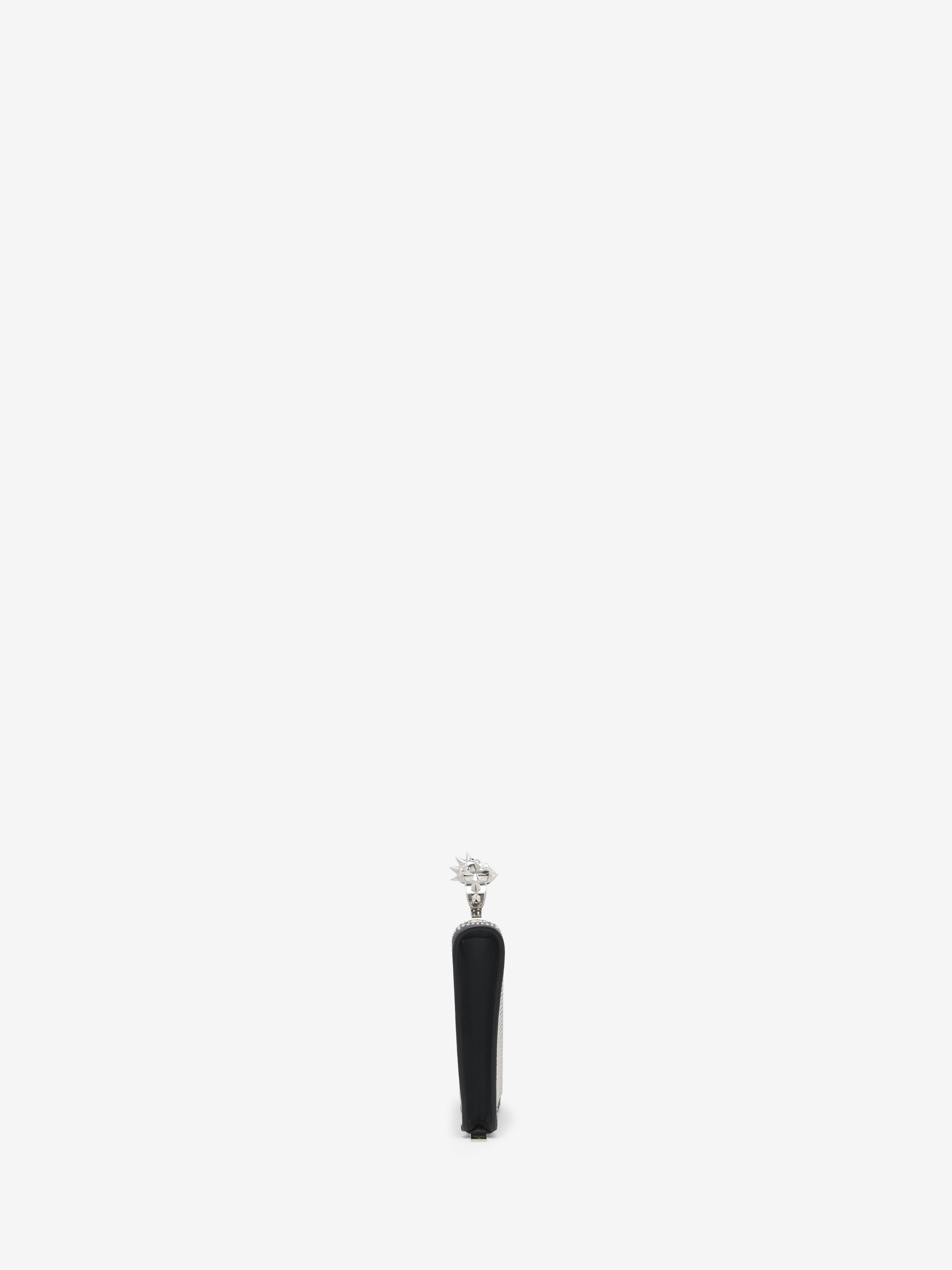 Flacher Knuckle Pouch für Damen in Schwarz/Silber in Lamm Leder | Alexander McQueen - image 2
