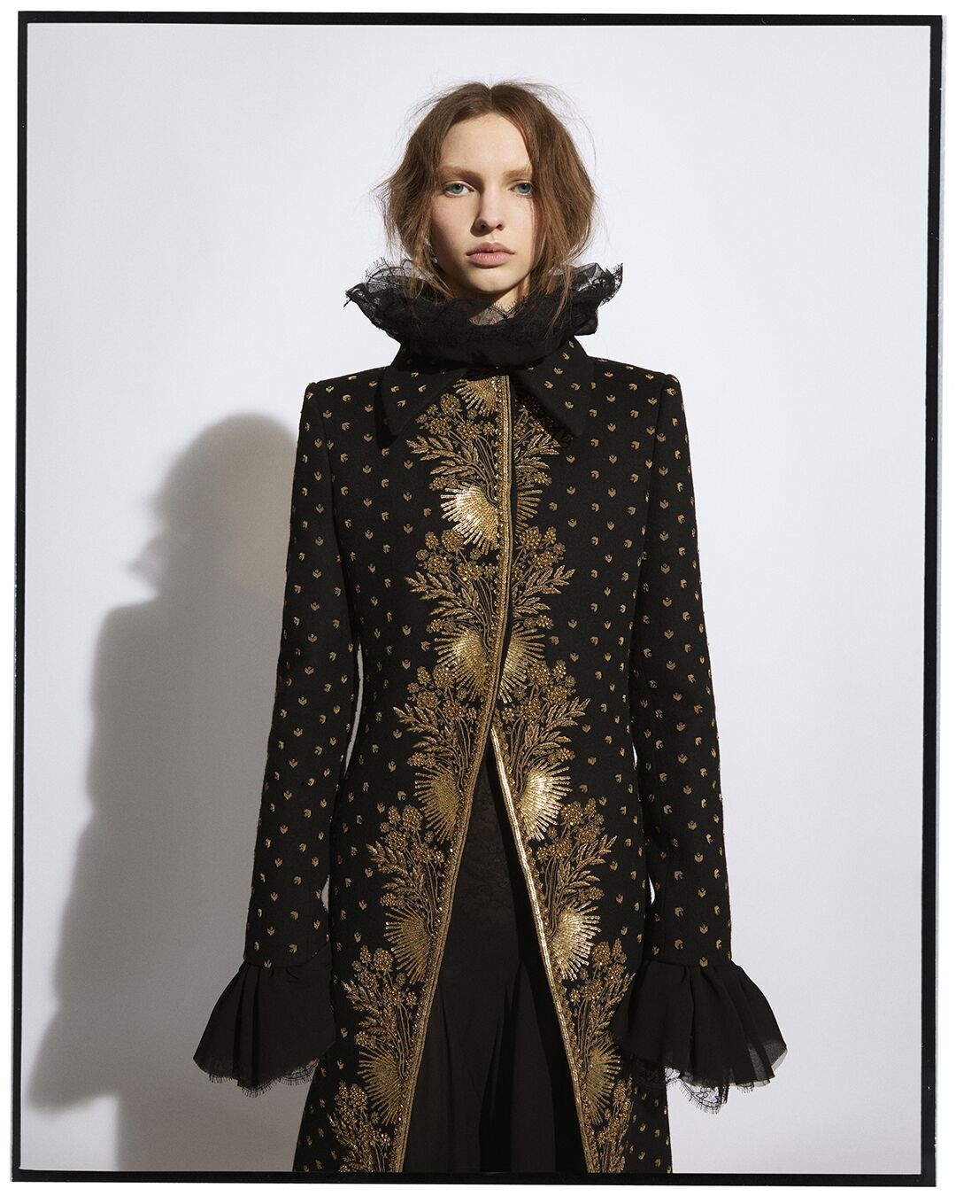 Model photographed by Suffo for McQueen Autumn Winter 2025