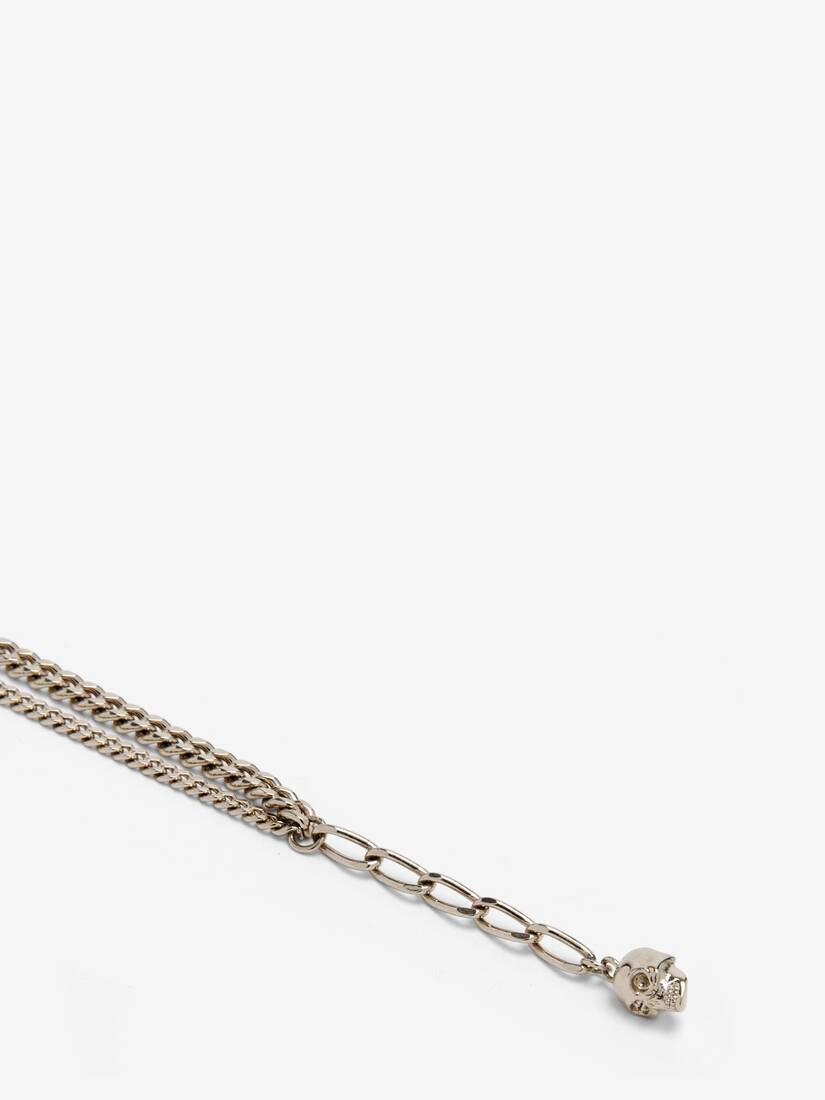 Collier Skull et Cristaux