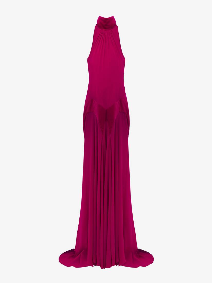 Silk Georgette Evening Dress