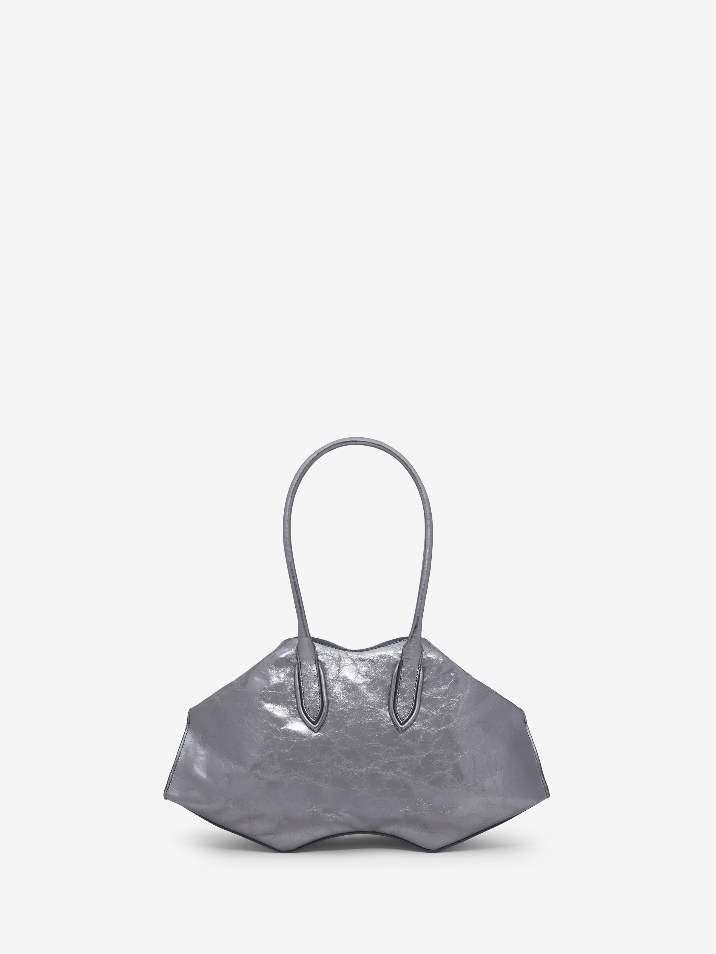 Sac Manta pour Femme en Argent Foncé in Cuir de veau | Alexander McQueen - image 3