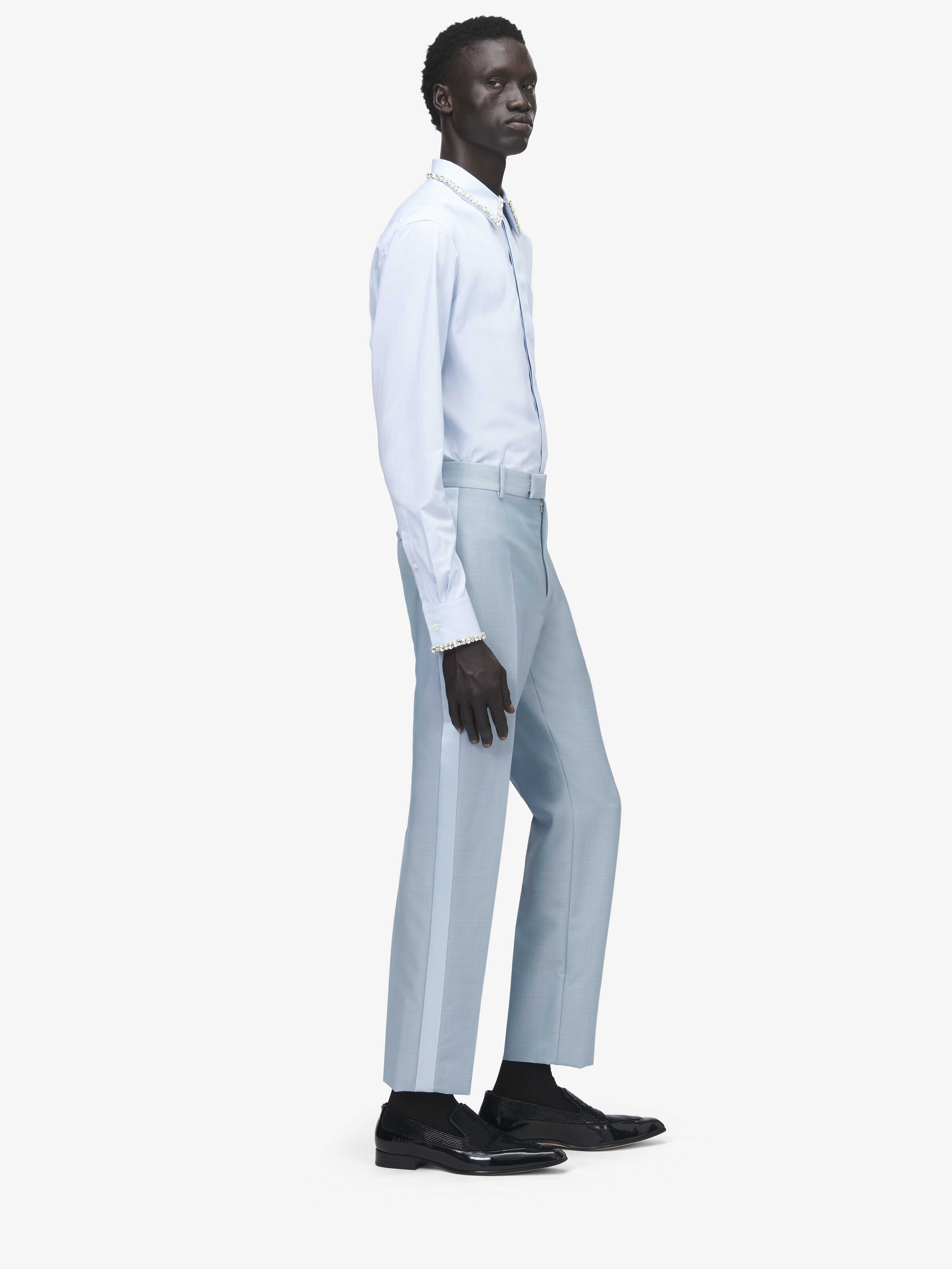 Pantalon de Smoking en Laine Mohair
