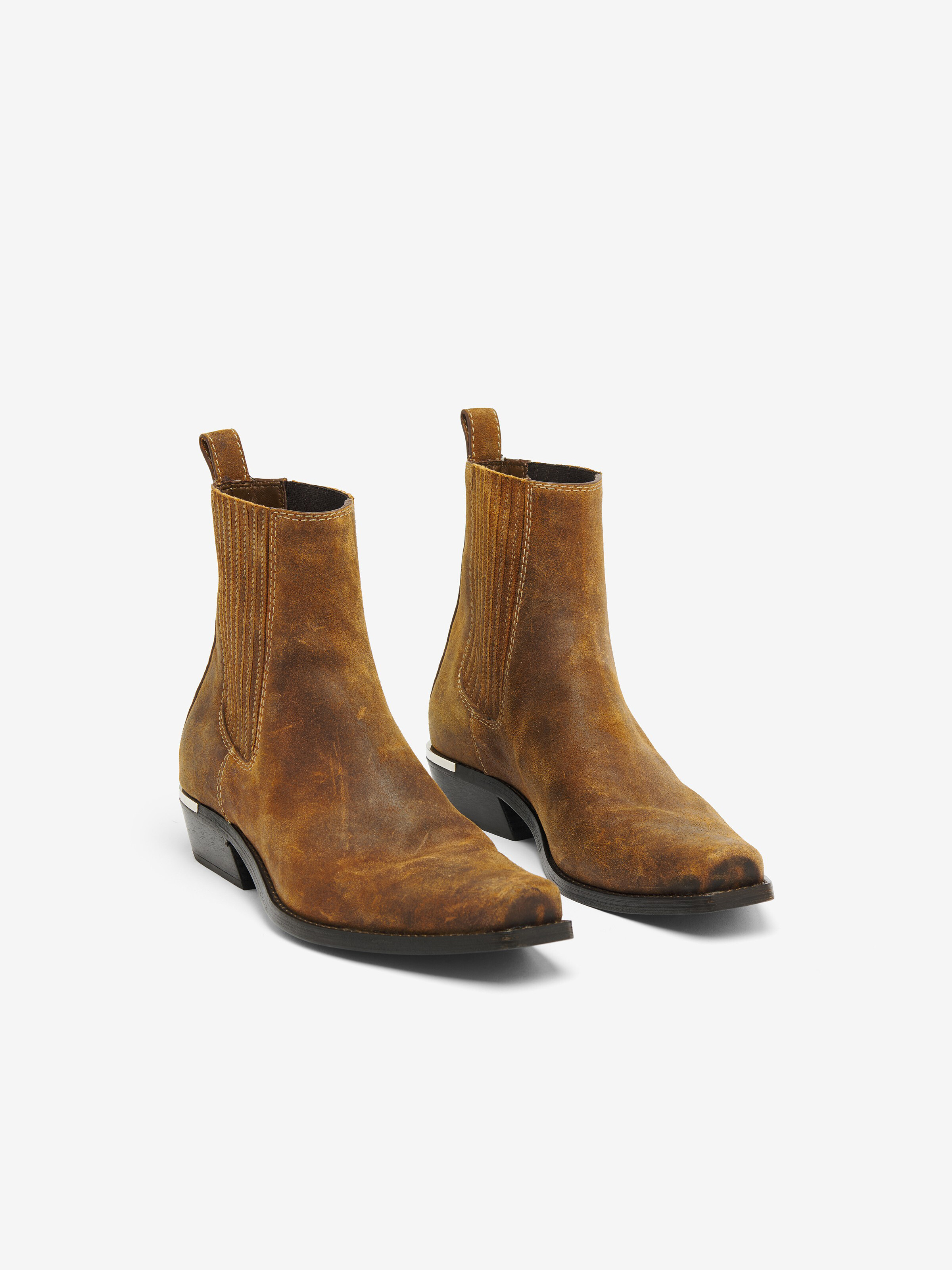 Ryder Stiefel für Herren in Braun in Obermaterial: Veloursleder - Sohle: Leder - Fersenplakette aus Metall | Alexander McQueen - image 2