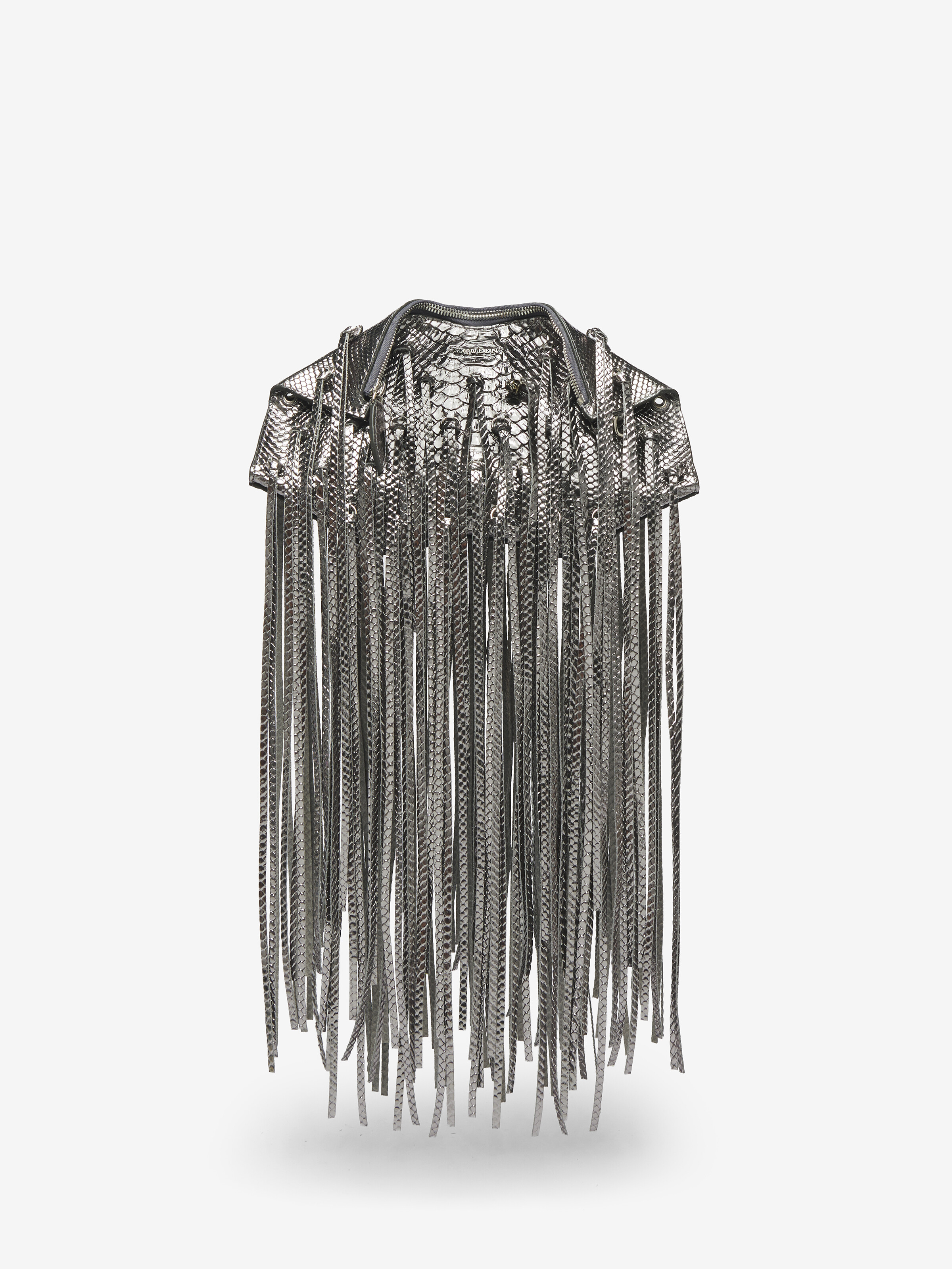 Women's Manta Clutch in Silver in Calf Leather | Alexander McQueen - image 1