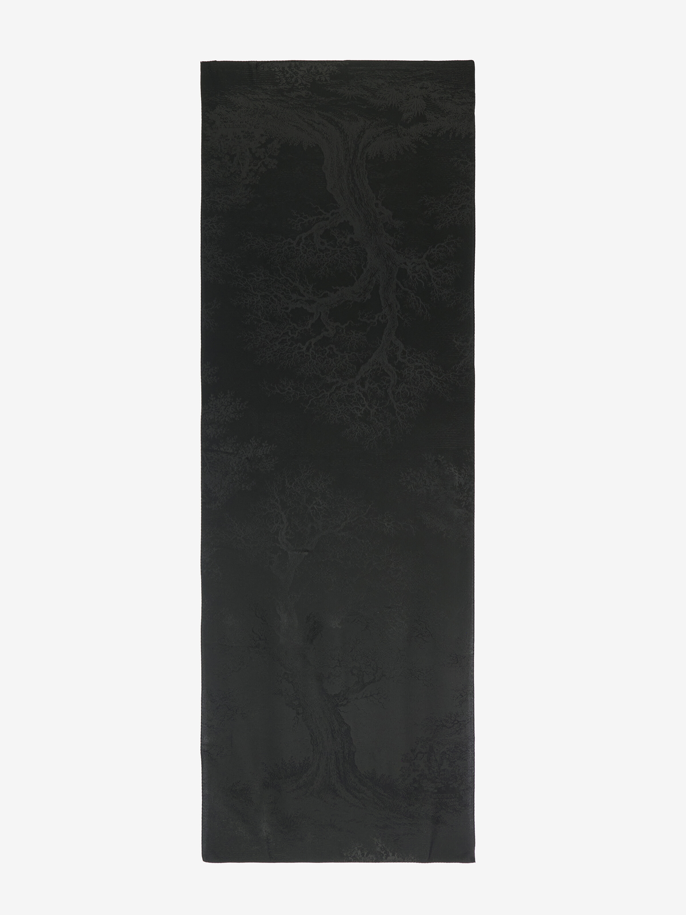 Women's Tree Of Life' Jacquard Evening Stole in Black in 100% Silk | Alexander McQueen - image 2