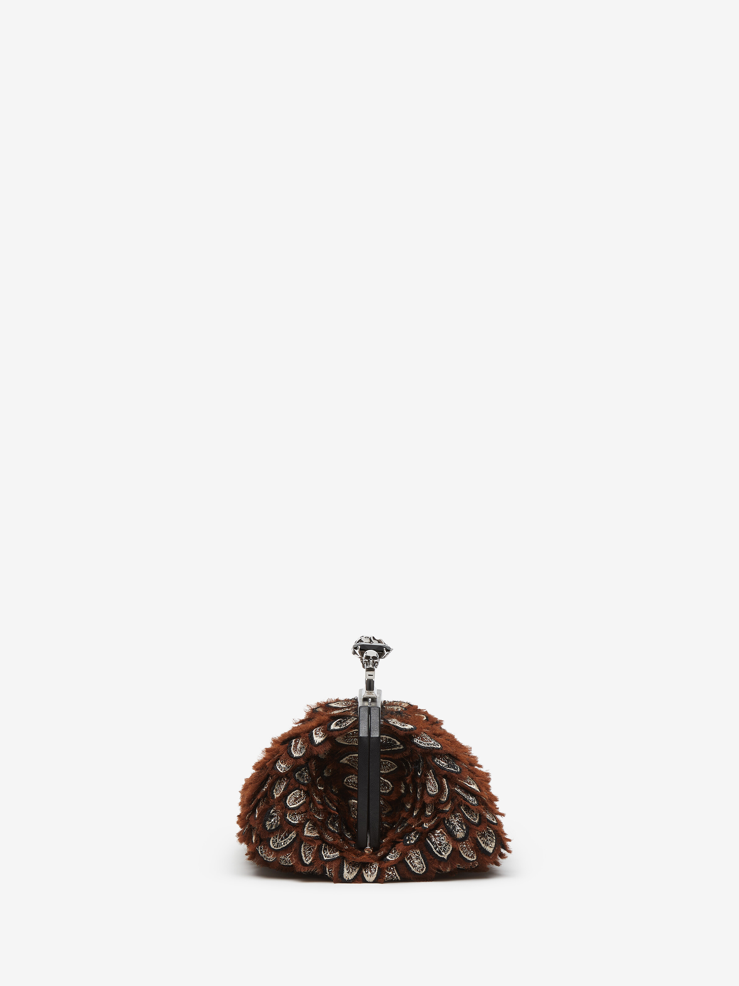 Women's Knuckle Soft Clutch in Brown in Calf Leather | Alexander McQueen - image 3