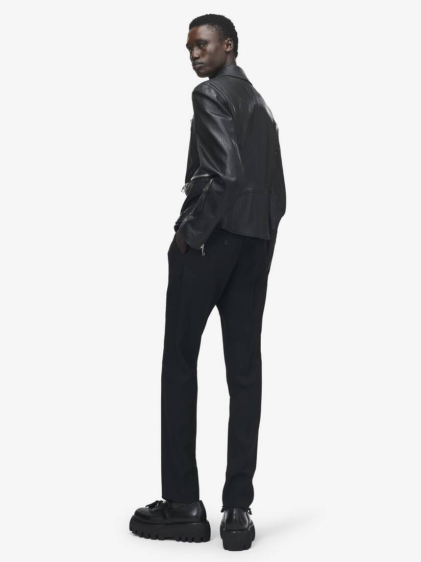 Veste Biker Mc Queen en cuir | Alexander McQueen - image 3