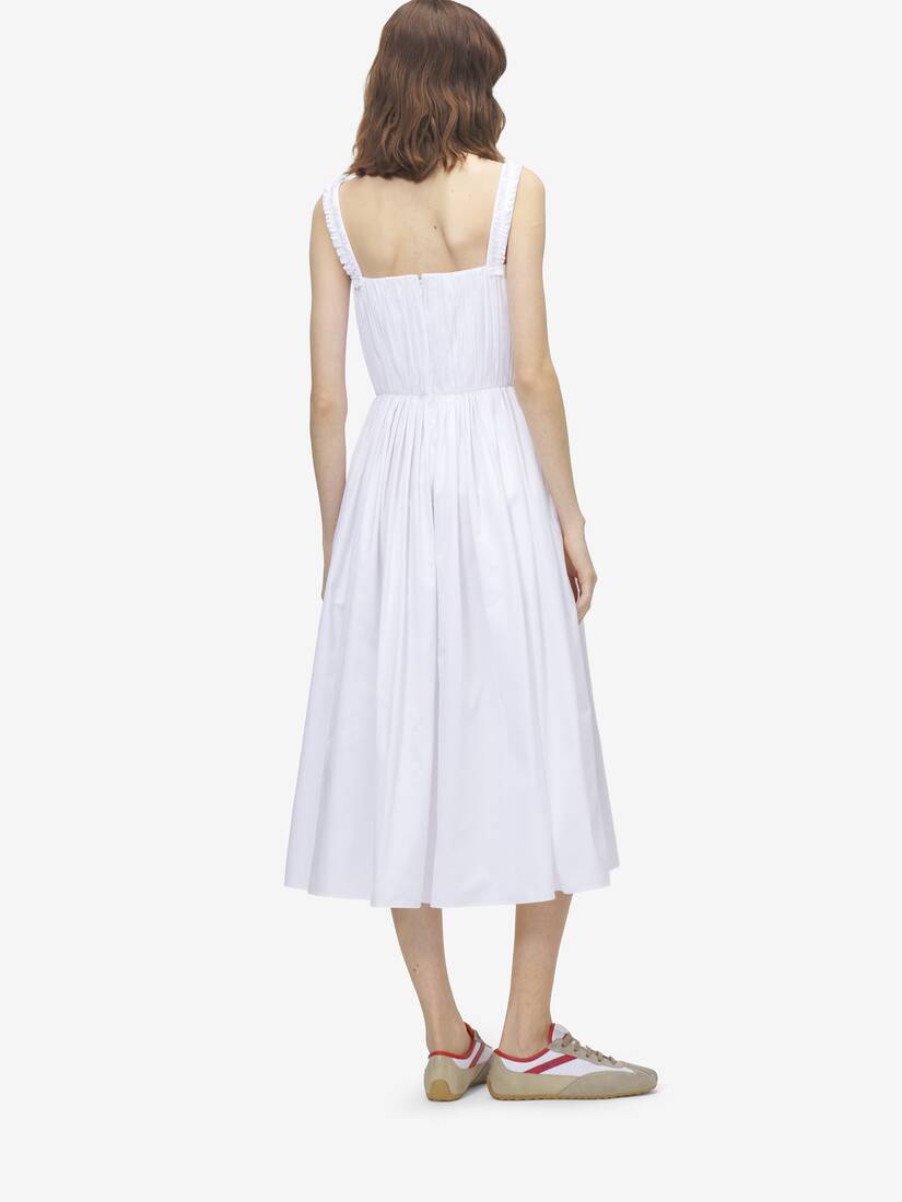 Gathered Midi Dress | Alexander McQueen - image 4