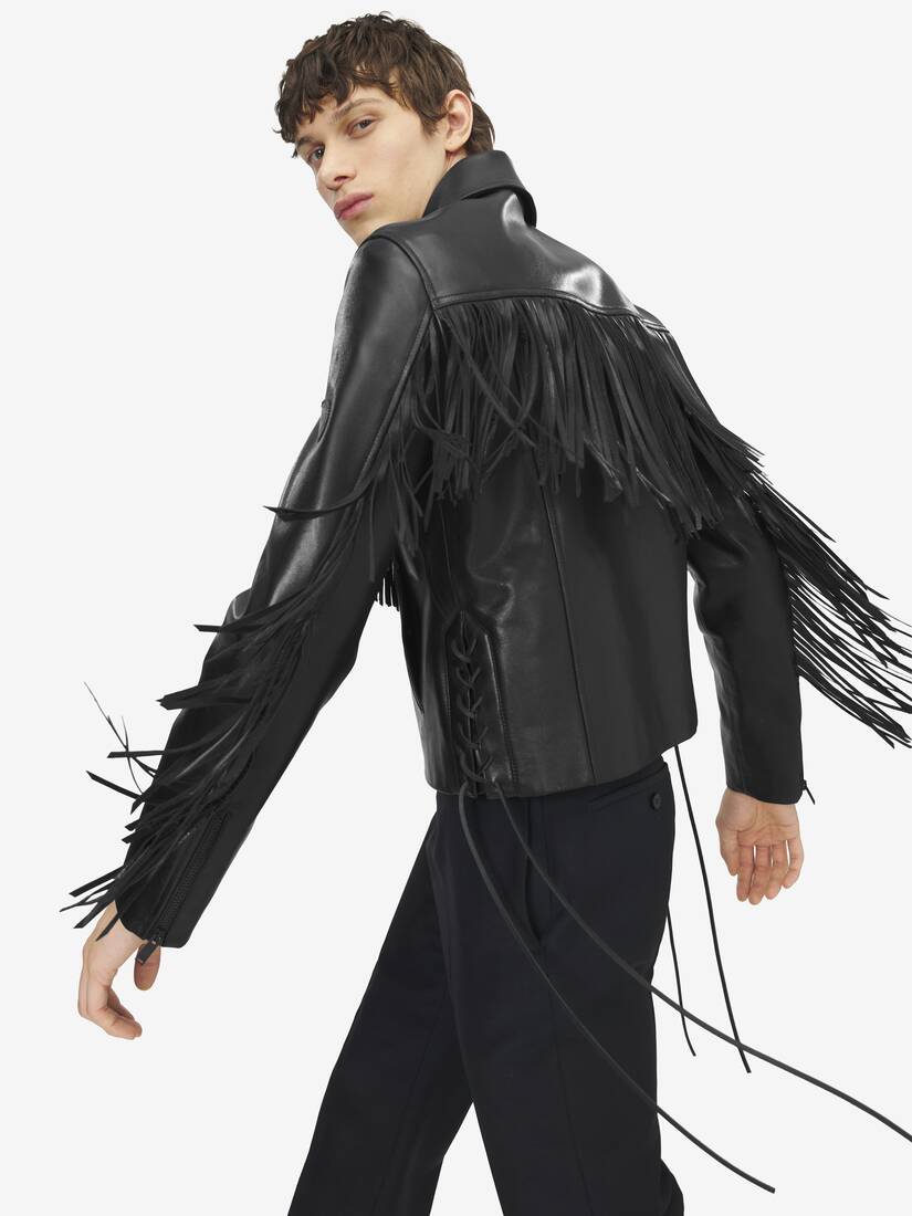 Fringe Leather Jacket | Alexander McQueen - image 5