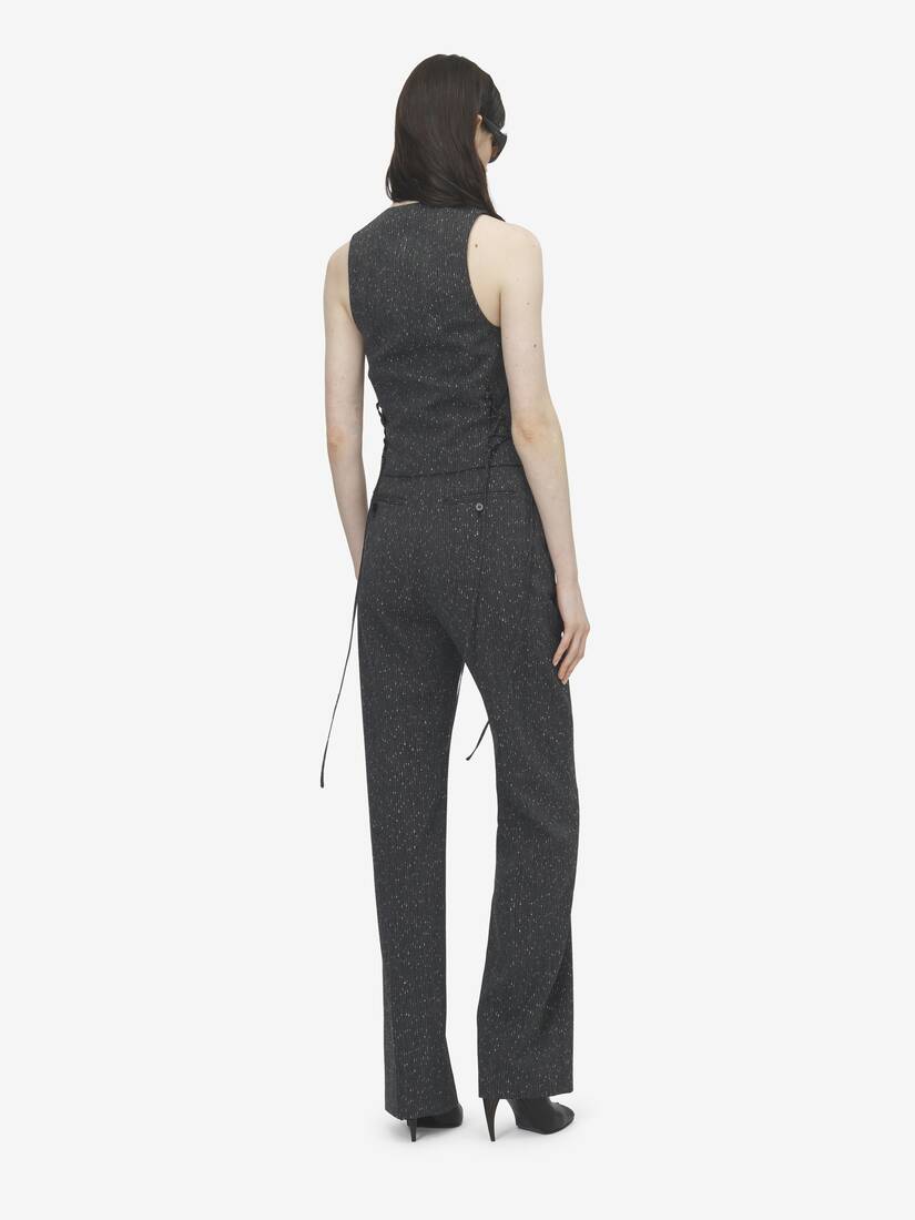 Pantalon à fines rayures mouchetées | Alexander McQueen - image 4