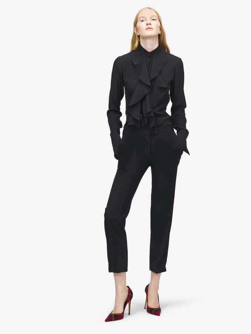 Cropped Tailored Trousers | Alexander McQueen - image 2