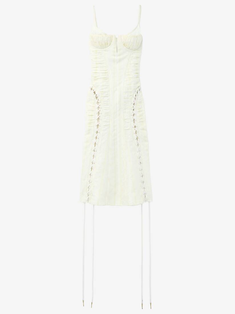 Floral Jacquard Corset Dress | Alexander McQueen - image 1
