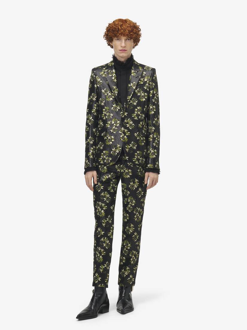 Sunflower Jacquard Single-breasted Jacket