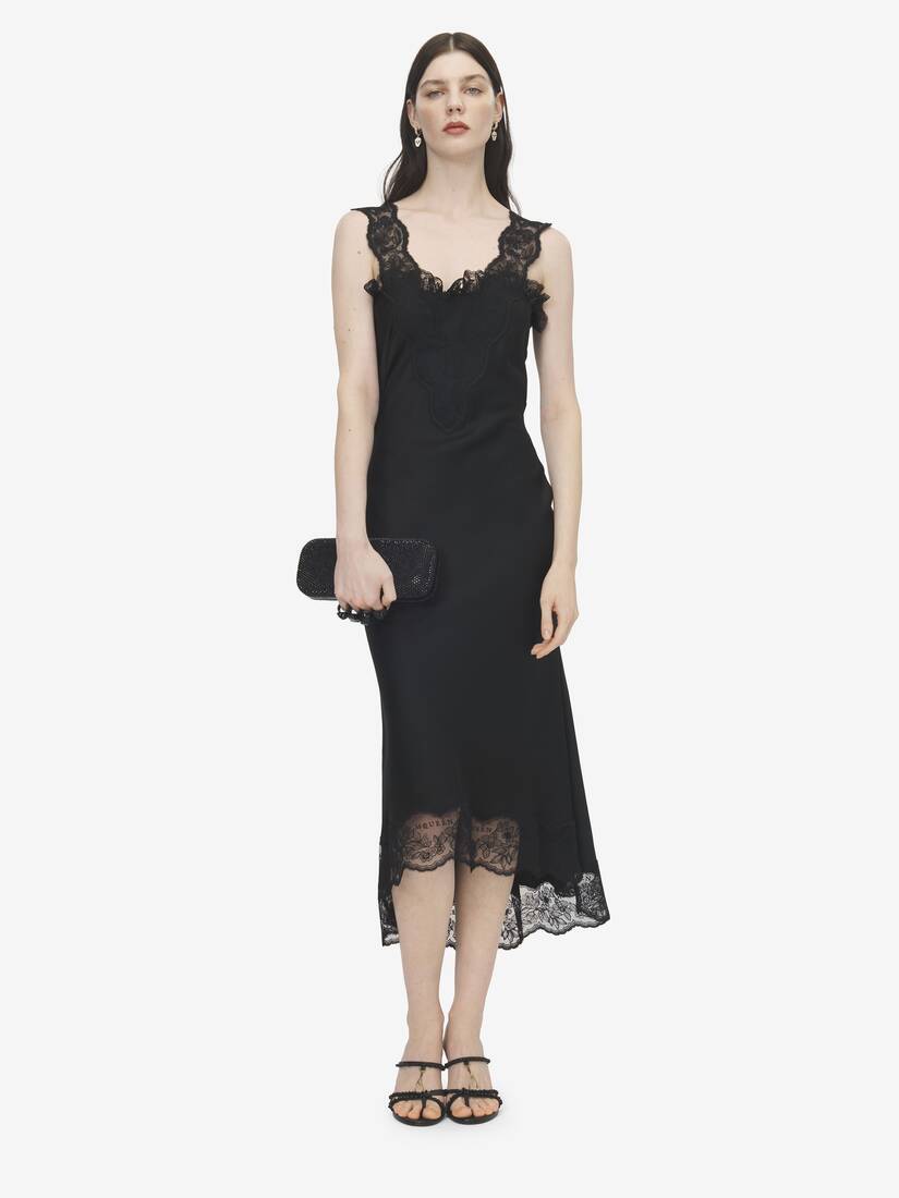 Lace Trim Midi Dress | Alexander McQueen - image 2