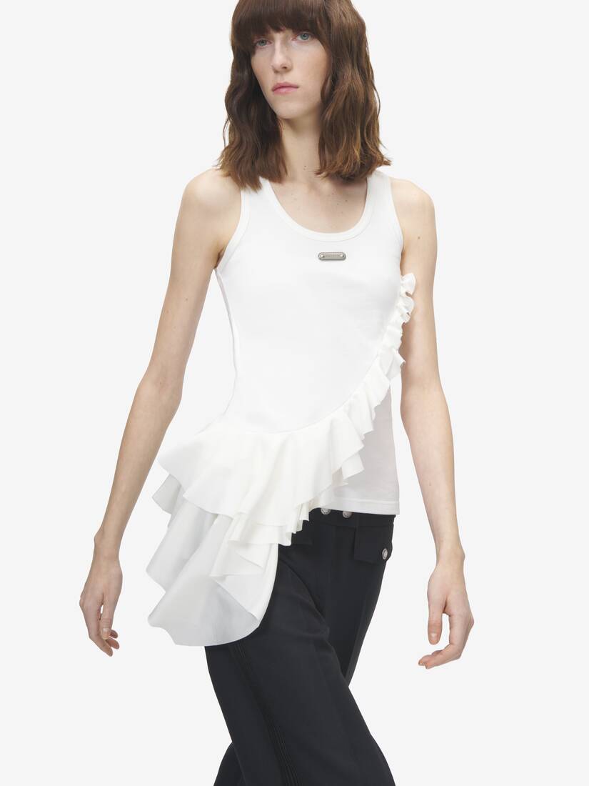 Débardeur à volants asymétriques | Alexander McQueen - image 5