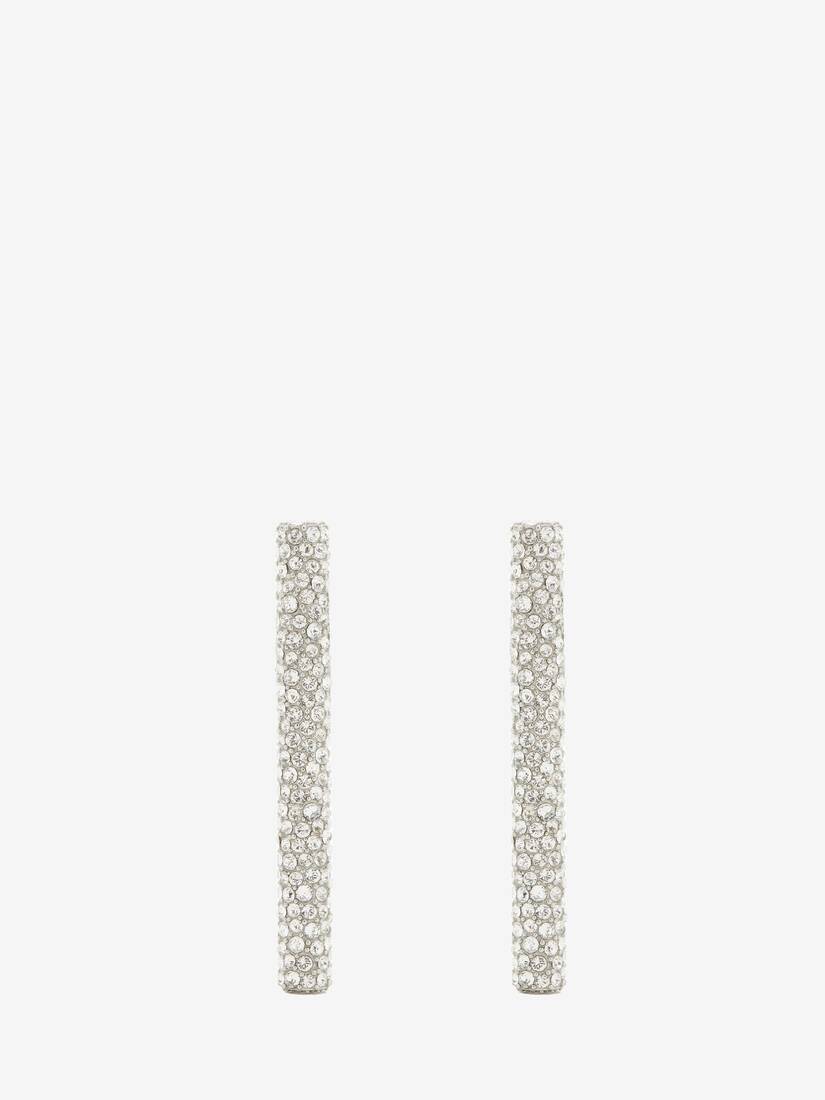 Jewelled T-Bar Earrings