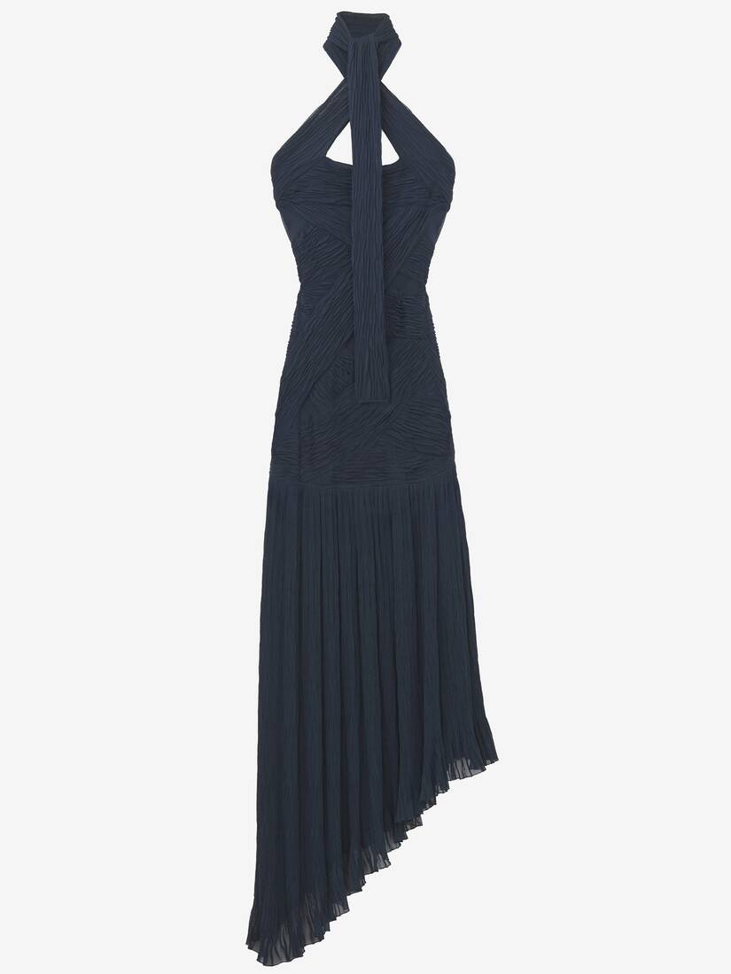 Asymmetric Ruched Dress | Alexander McQueen - image 1