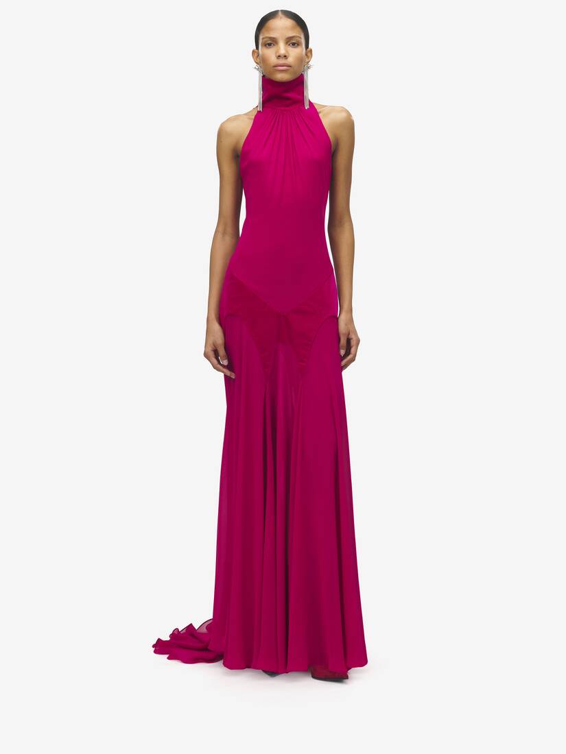 Silk Georgette Evening Dress