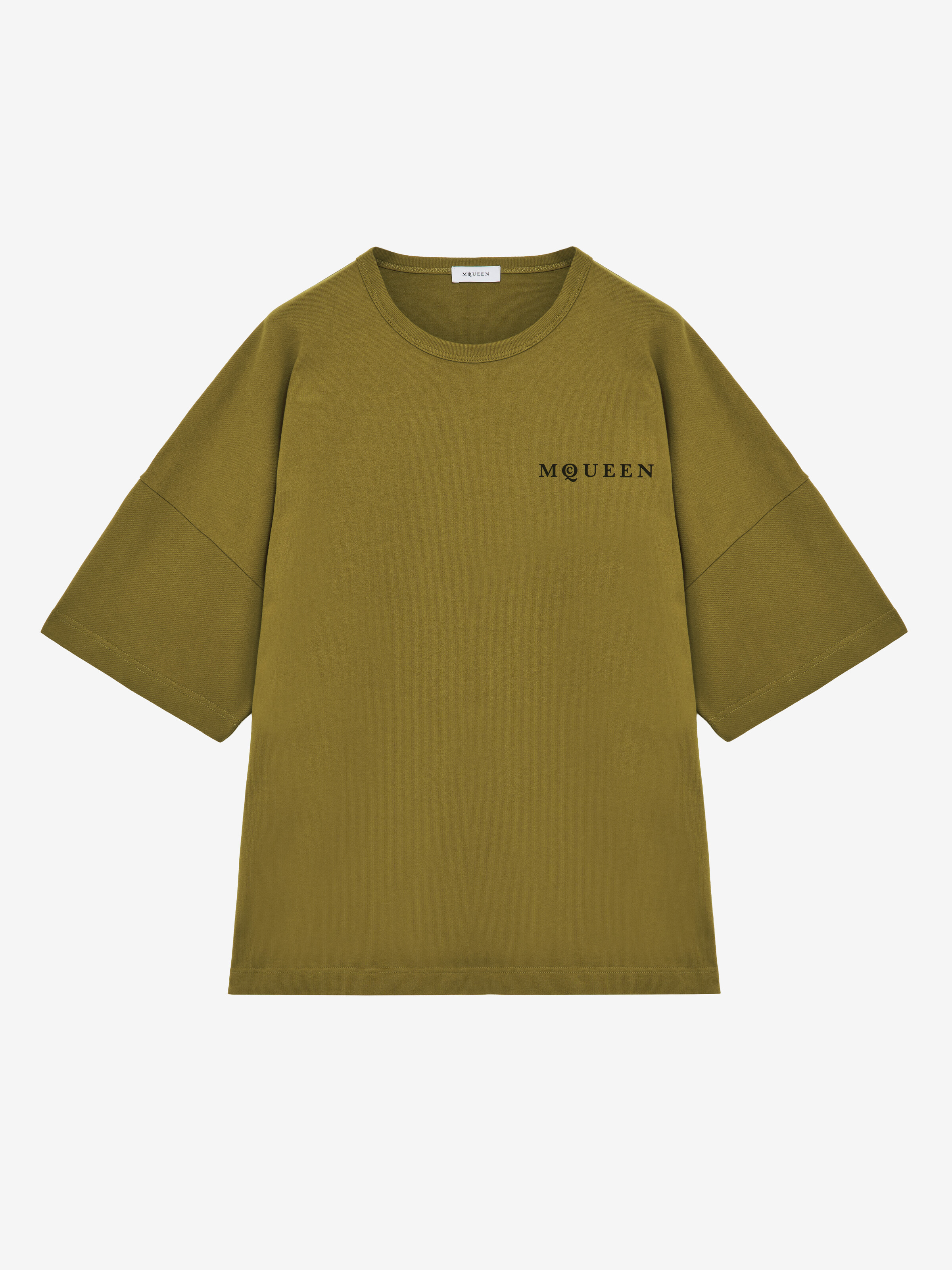 Men's Oversized McQueen T-Shirt in Green in 100% Cotton | Alexander McQueen - image 2