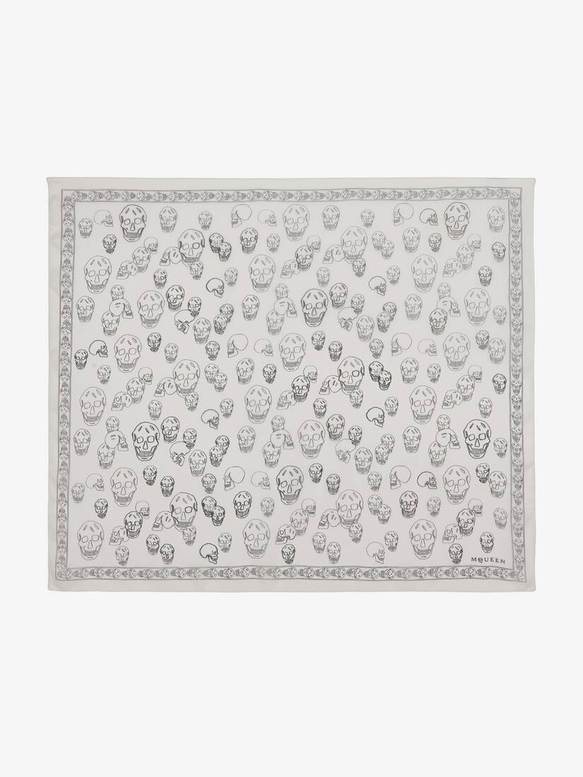 Hand-painted Skull Foulard | Alexander McQueen - image 1