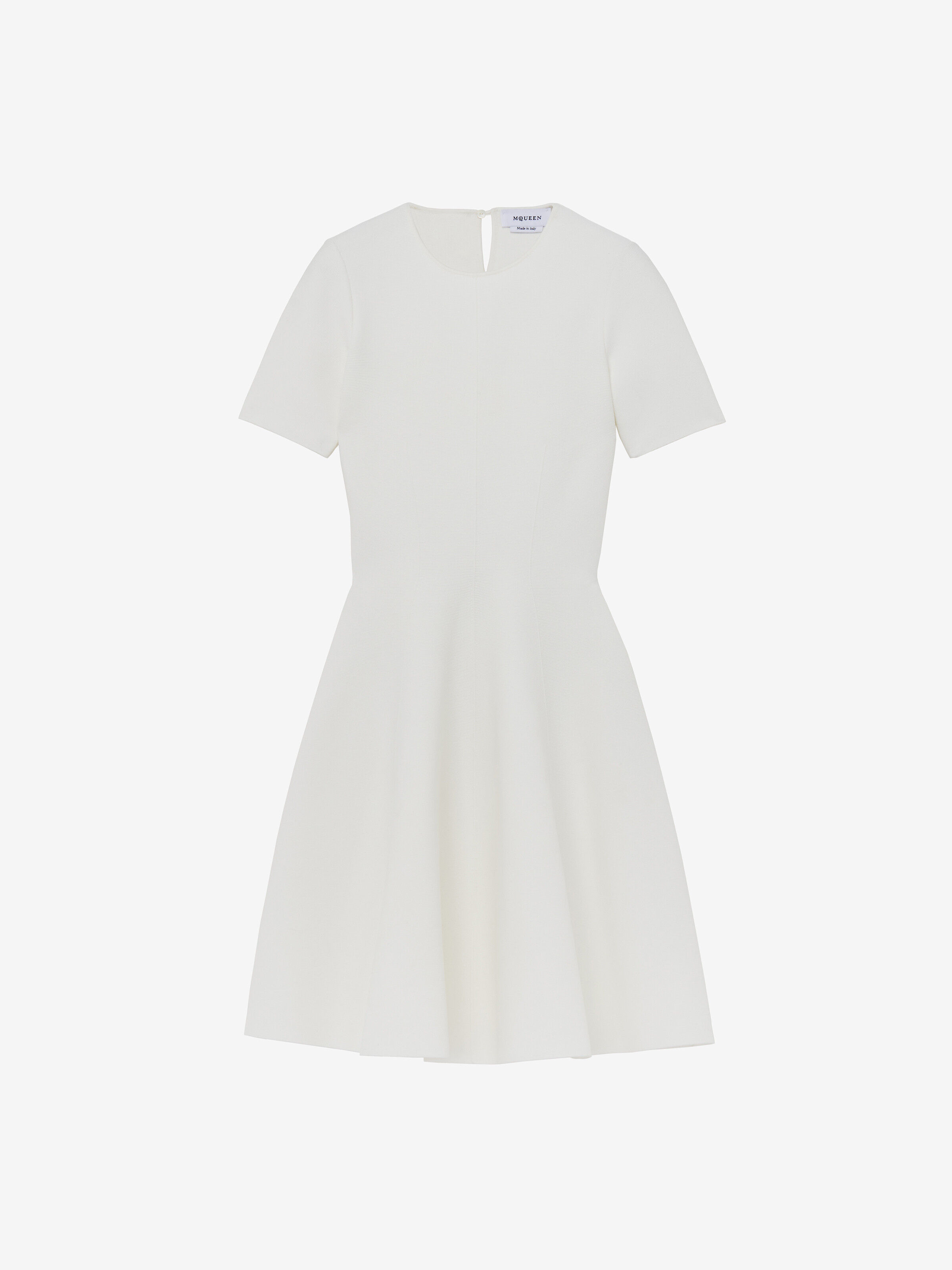 Women's Knitted Midi Dress in Ivory in 59% Viscose, 41% Polyester | Alexander McQueen - image 2