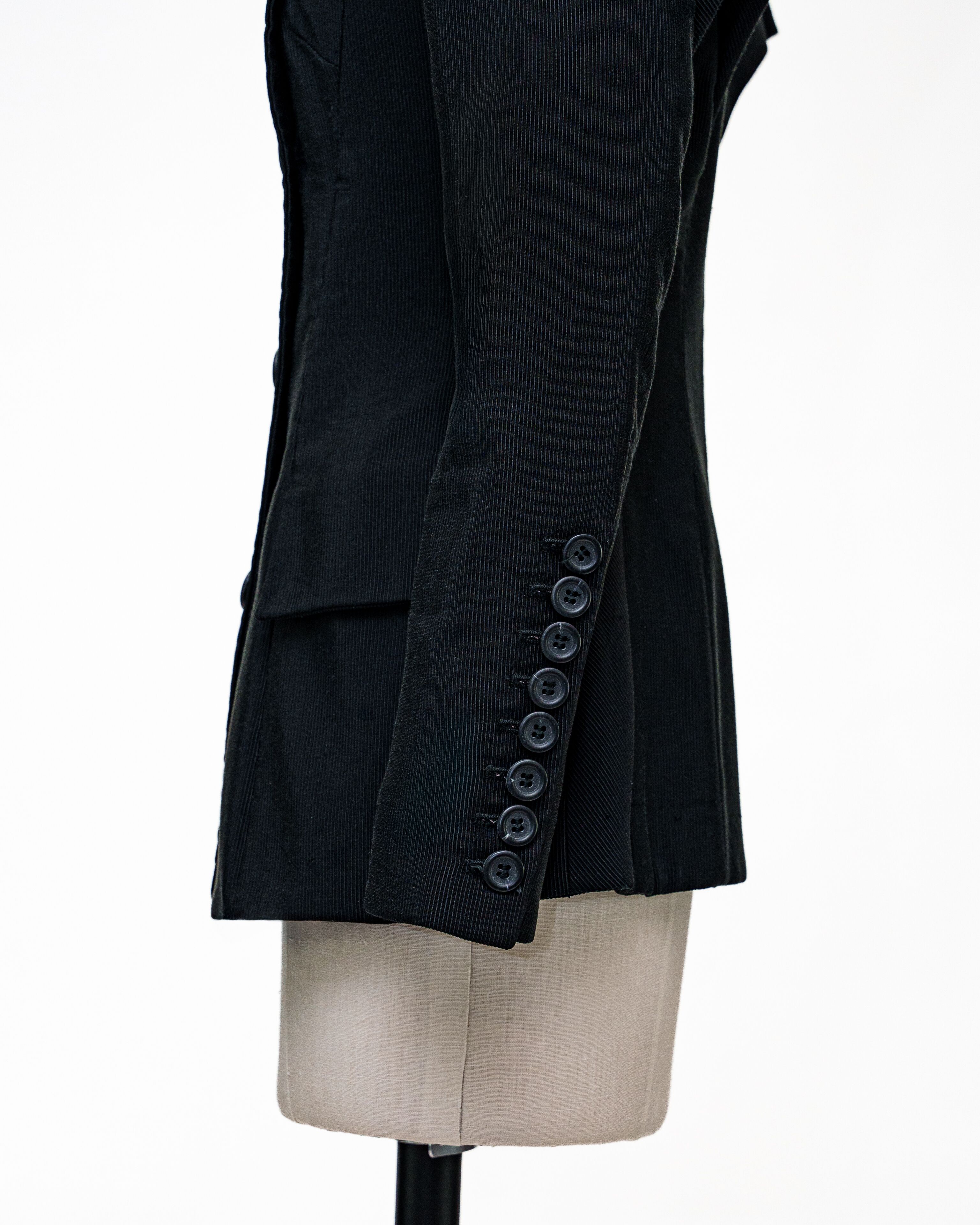 Sleeve detail of a black jacket