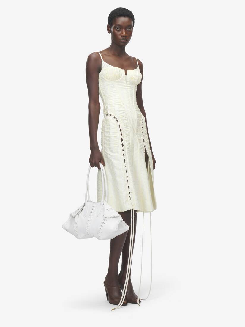 Floral Jacquard Corset Dress | Alexander McQueen - image 3