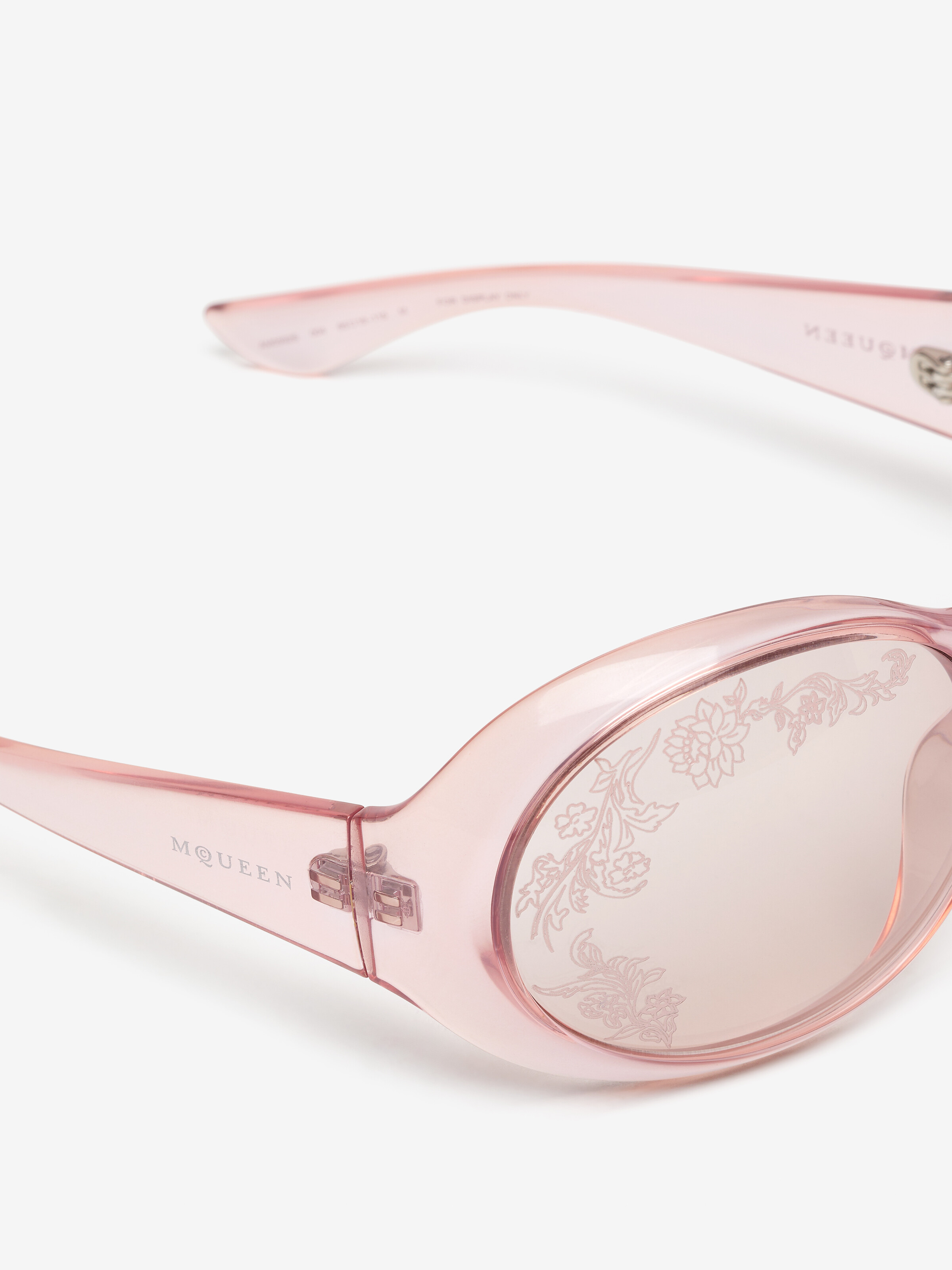Lunettes de soleil rondes Kate en Rose in Bio-injection | Alexander McQueen - image 4